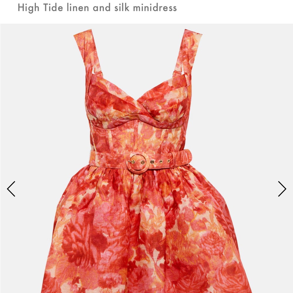 ZIMMERMANN
Belted floral-print linen and silk-blend peplum mini dress size 1 - Picture 9 of 9